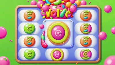 Sugar Rush 1000 Slot mit bunten S&uuml;&szlig;igkeiten und Cluster-Pays im Neon-Stil bei Golisimo Casino